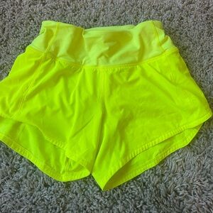 Sonic yellow lululemon shorts
